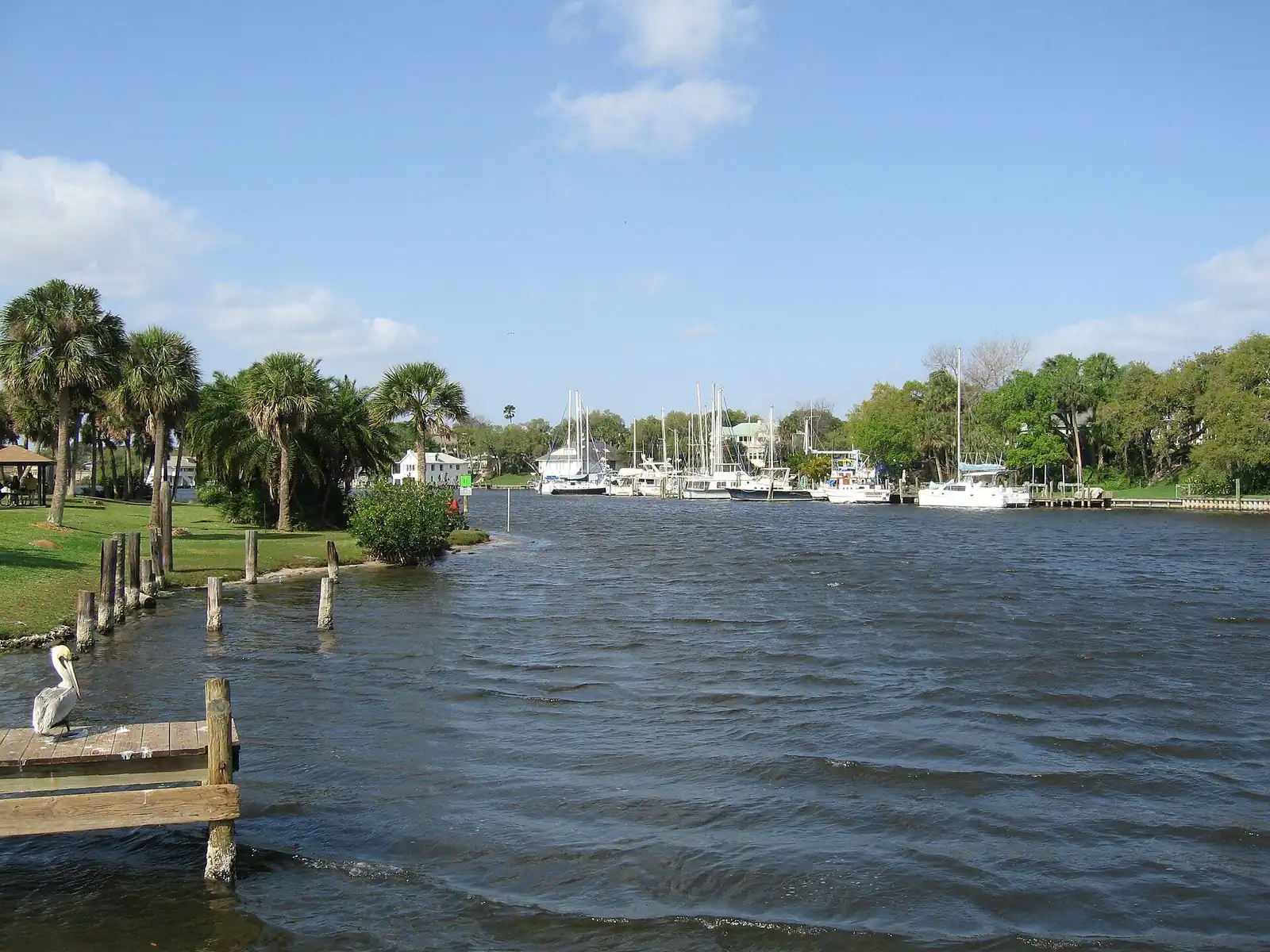 The Eau Gallie River at Ballard Park in Melbourne, Florida