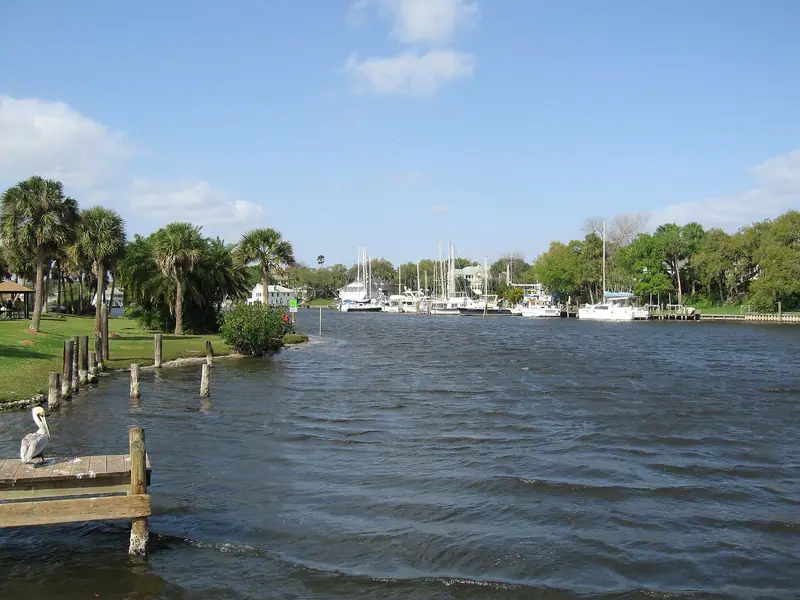 The Eau Gallie River at Ballard Park in Melbourne, Florida
